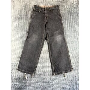 Levi's Carpenter Jeans Womens 12 Gray Denim Cotton Wide Leg Workwear Utility